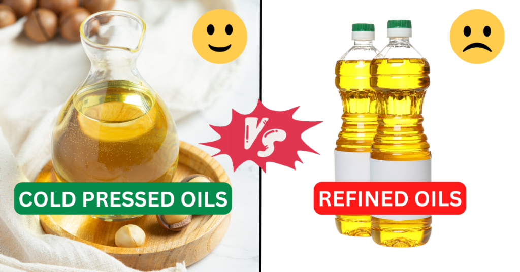 Refined Oil and Cold pressed Oil